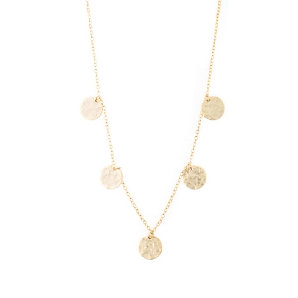coin necklace  Coin gold necklace  Minimalist necklace  Minimalist jewelry